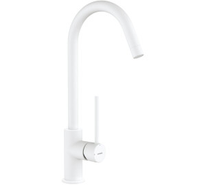 Grifo de cocina monomando cartucho 25 apertura en frío TAU Blanco