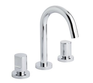 Batería de lavabo caño cisne Cromado Kalo