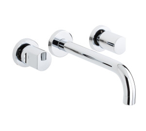 Grupo de lavabo empotrado caño 22 cm Cromado Kalo
