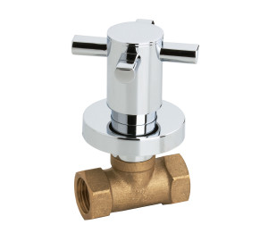 Llave de paso 1/2" Cromado Kross